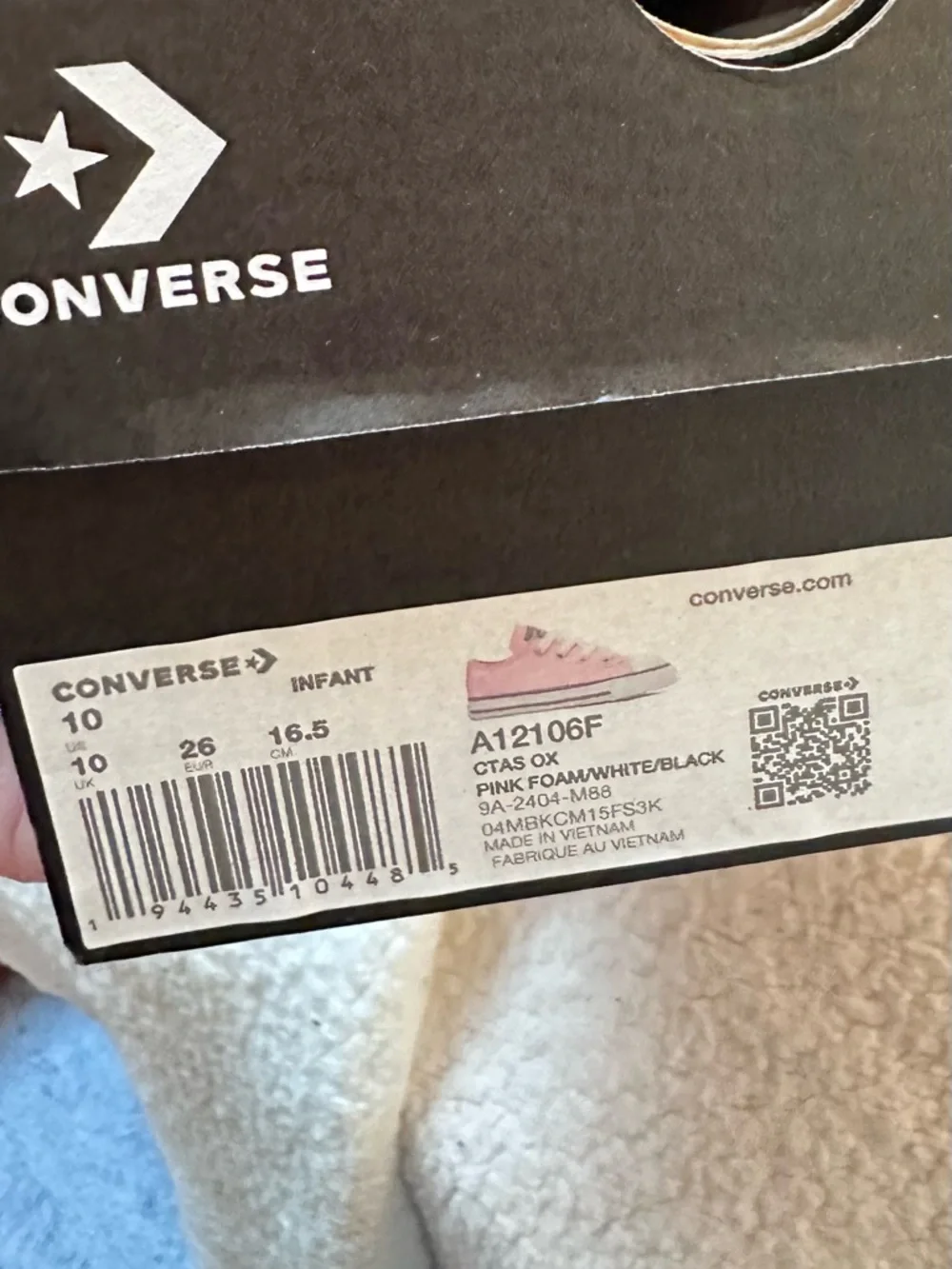 Converse Kids Pink Canvas Sneakers